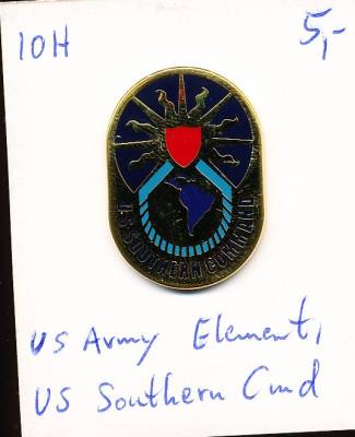 Unit Crest US Army Element, US Southern Command, clutchback, IOH